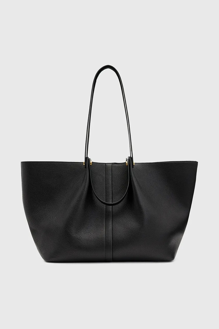 AllSaints poseta de piele ALLINGTON culoarea negru, W452XB