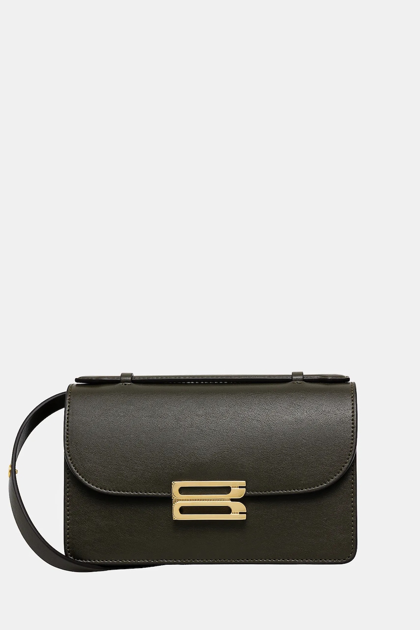 Victoria Beckham geantă de piele culoarea bej, B424AAC005976A