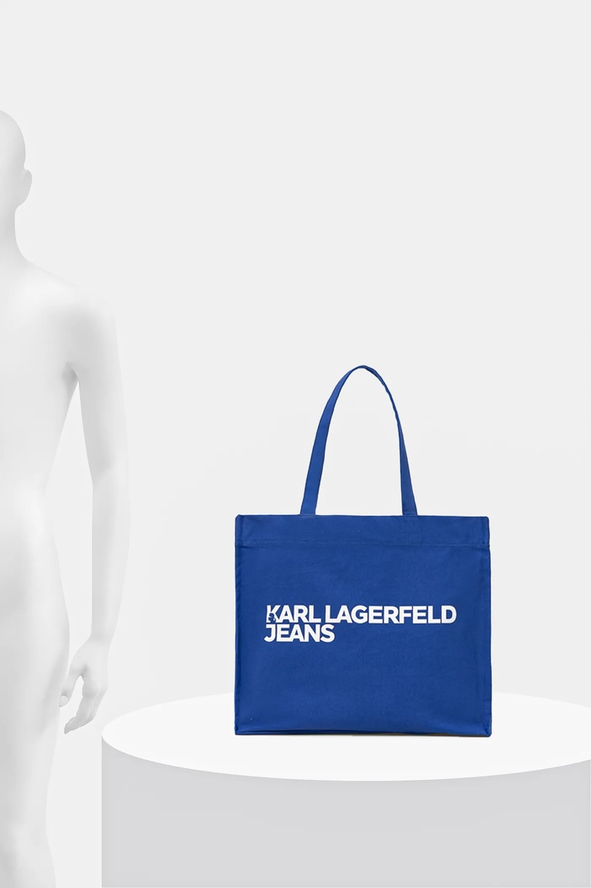 Βαμβακερή τσάντα Karl Lagerfeld Jeans φωτογραφία