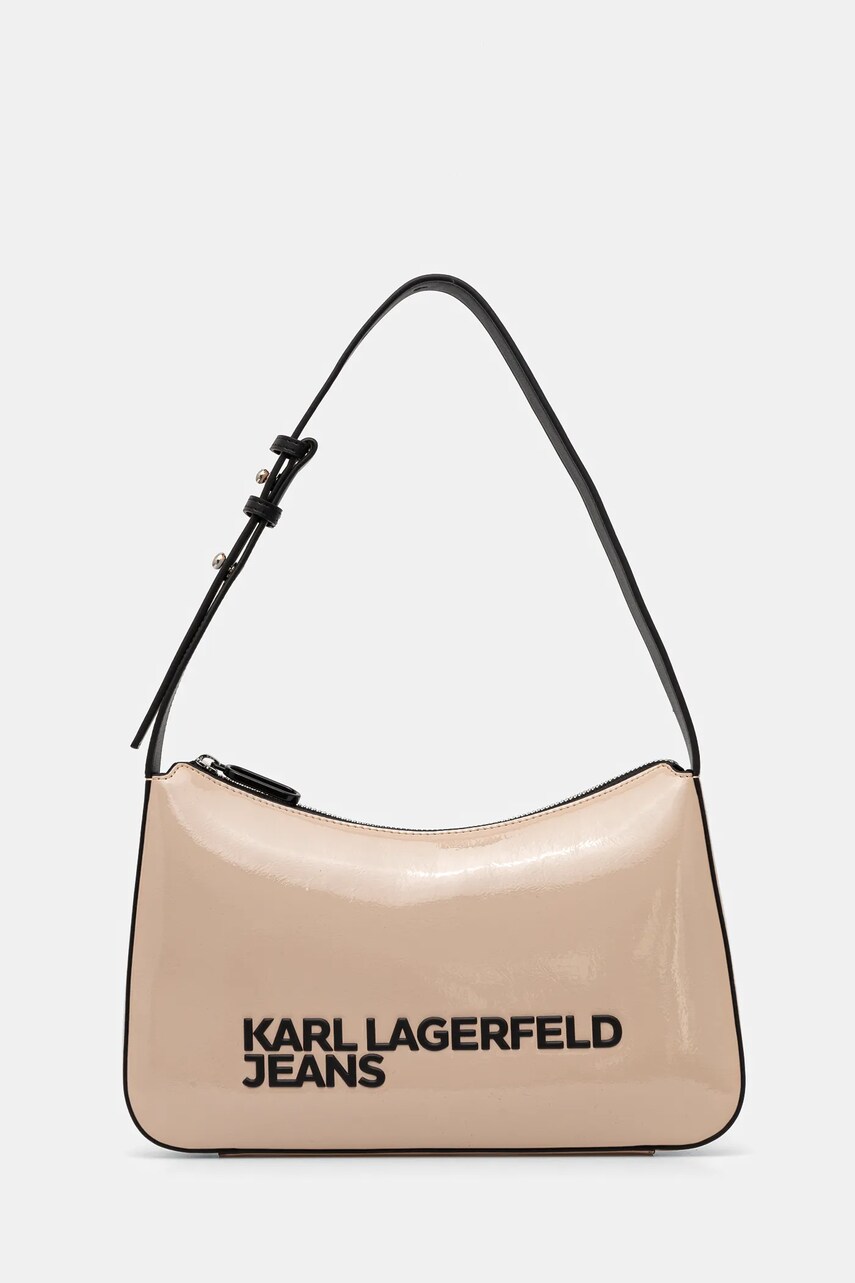 Karl Lagerfeld Jeans poseta culoarea bej, A1W30250