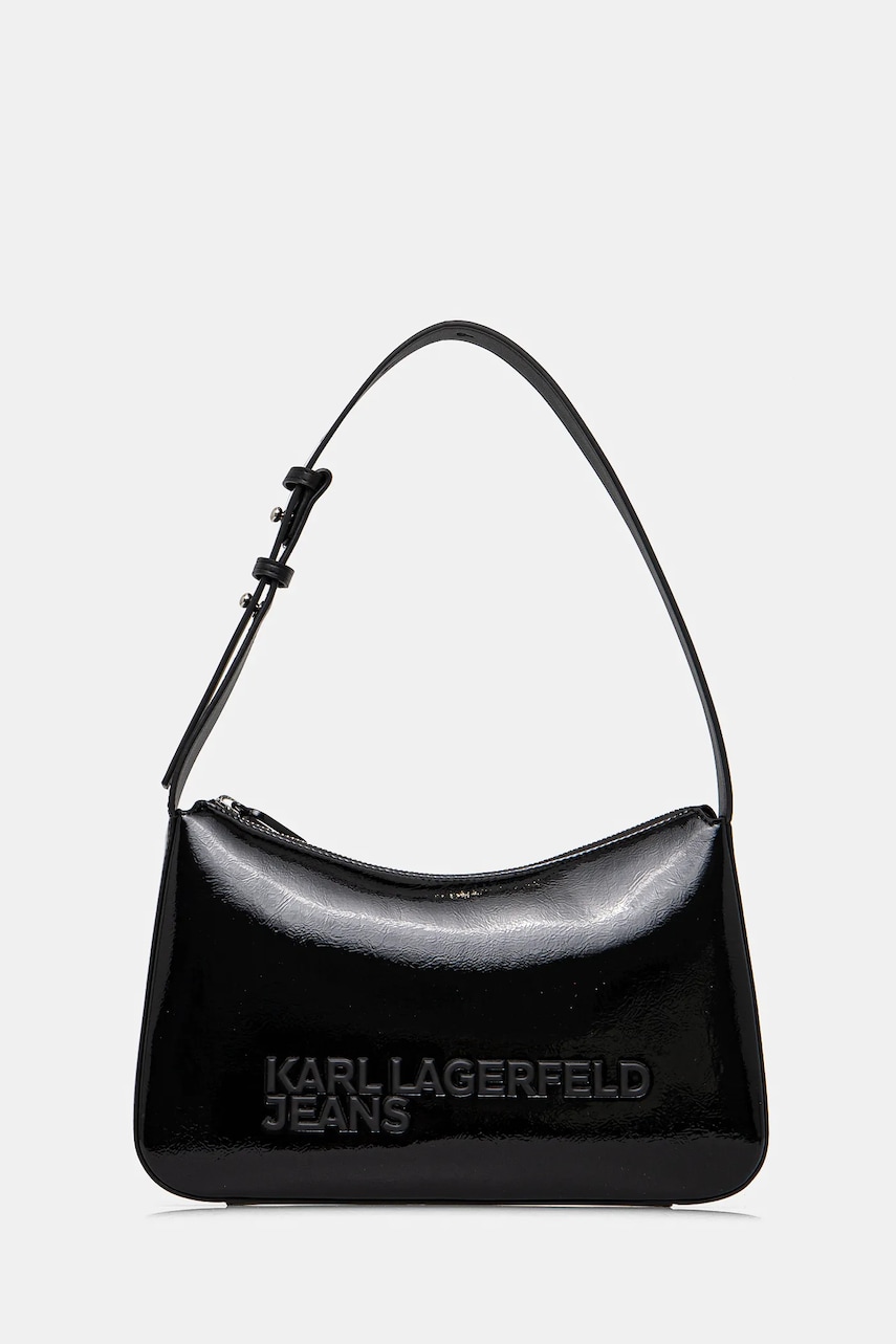 Karl Lagerfeld Jeans poseta culoarea negru, A1W30250 Karl Lagerfeld Jeans poseta culoarea negru, A1W30250