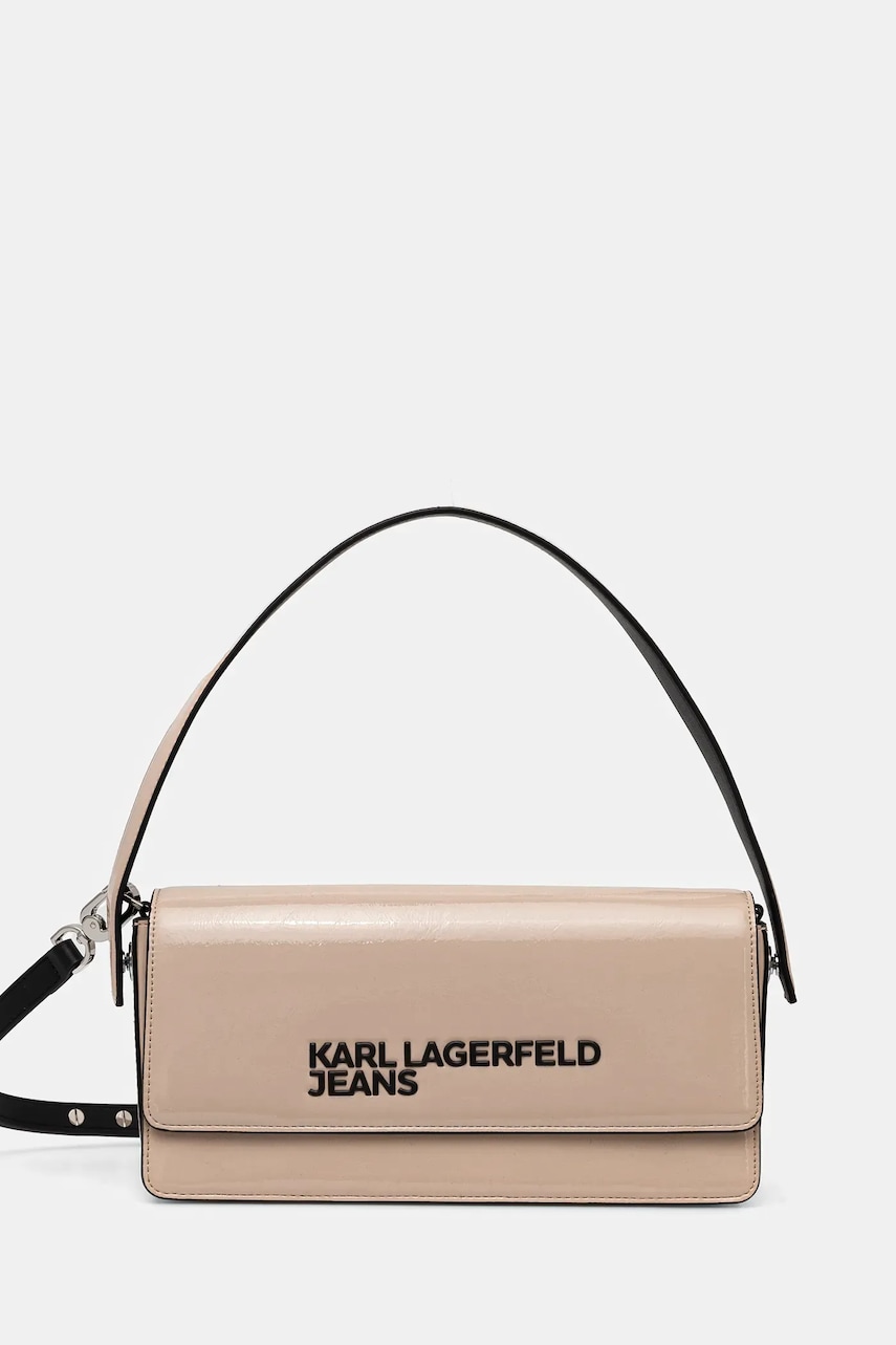 Karl Lagerfeld Jeans poseta culoarea bej, A1W30257