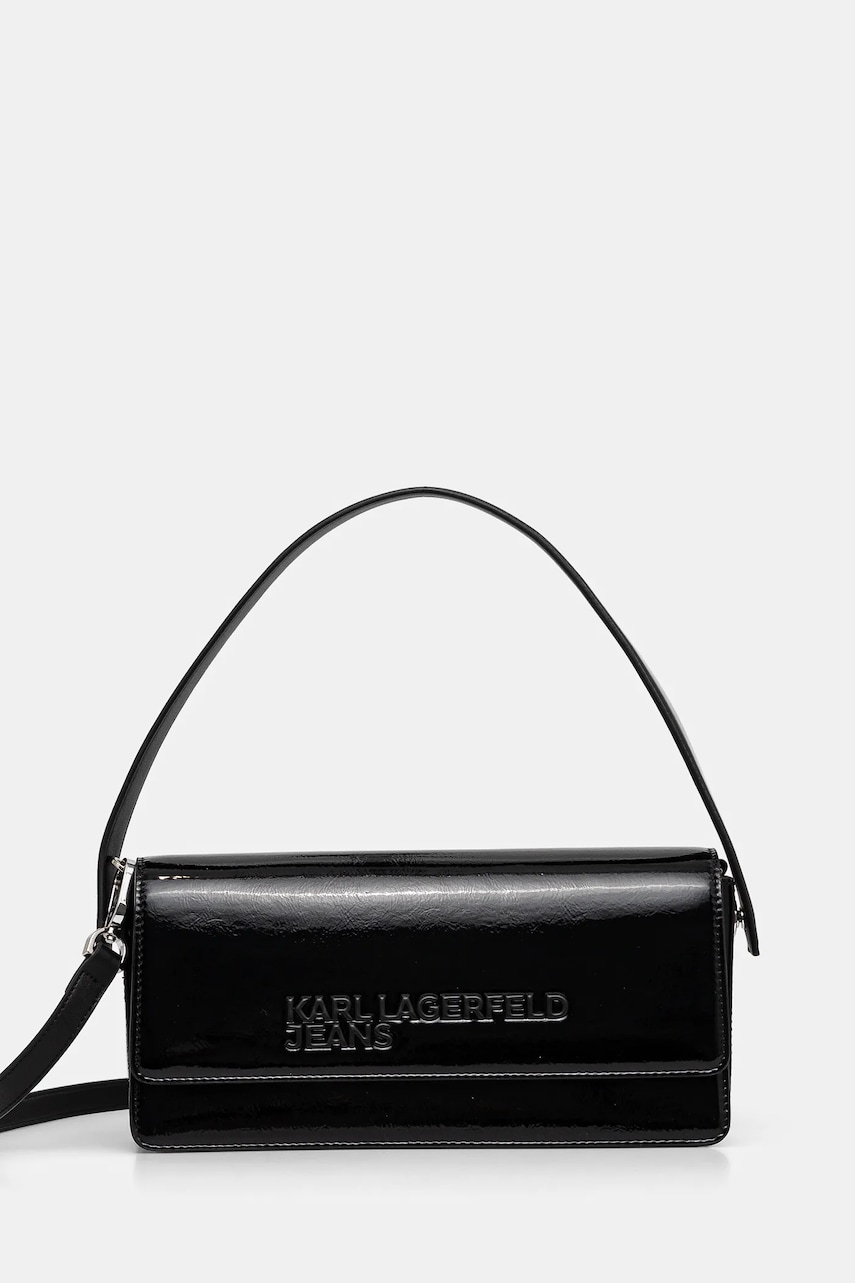Karl Lagerfeld Jeans poseta culoarea negru, A1W30257 Karl Lagerfeld Jeans poseta culoarea negru, A1W30257