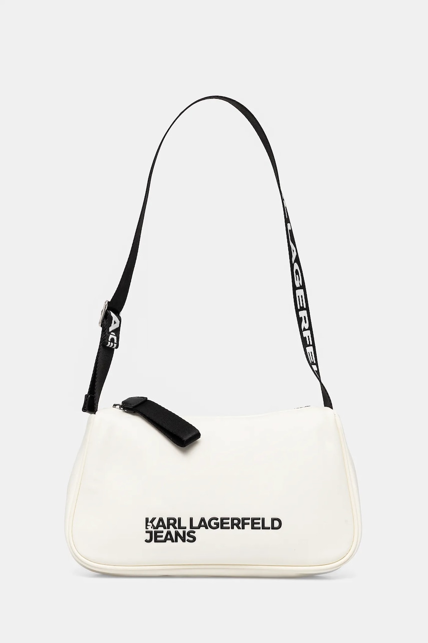 Karl Lagerfeld Jeans poseta culoarea alb, A1W30235