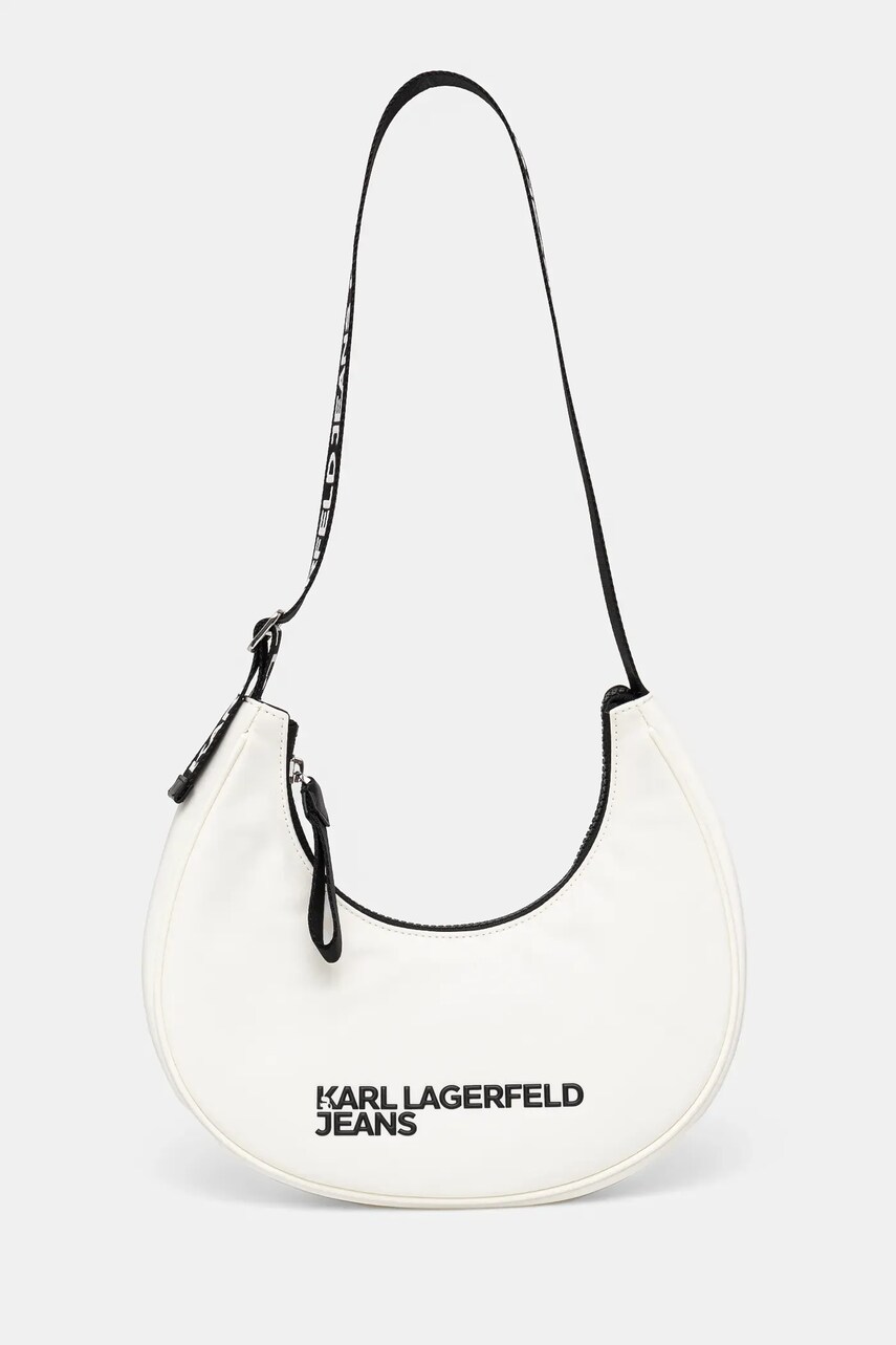 Karl Lagerfeld Jeans poseta culoarea alb, A1W30231