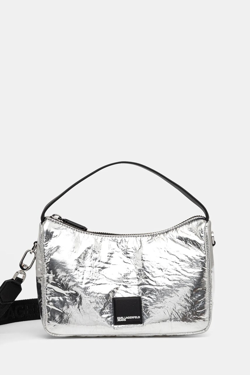 Karl Lagerfeld Jeans poseta culoarea argintiu, A1W30324