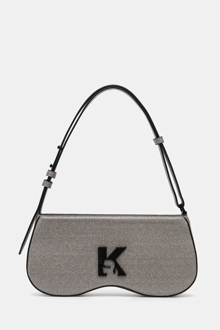 Karl Lagerfeld Jeans poseta culoarea argintiu, A1W30288