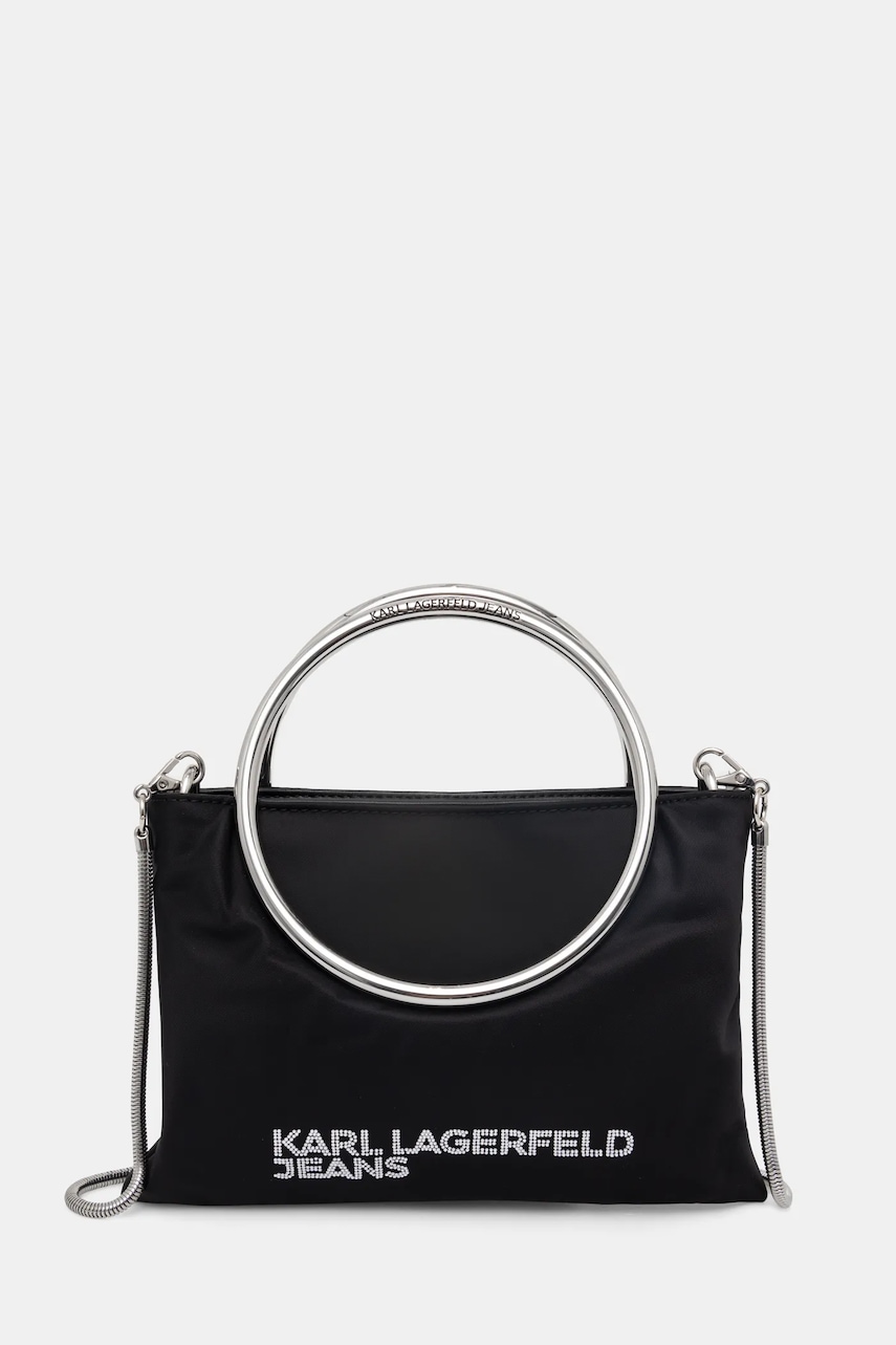 Karl Lagerfeld Jeans poseta culoarea negru, A1W30277