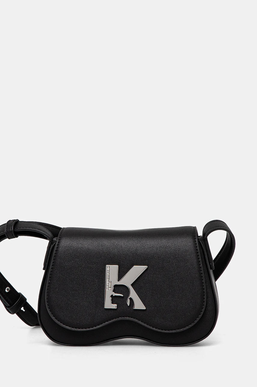 Karl Lagerfeld Jeans geantă culoarea negru, A1W30286 Karl Lagerfeld Jeans geantă culoarea negru, A1W30286