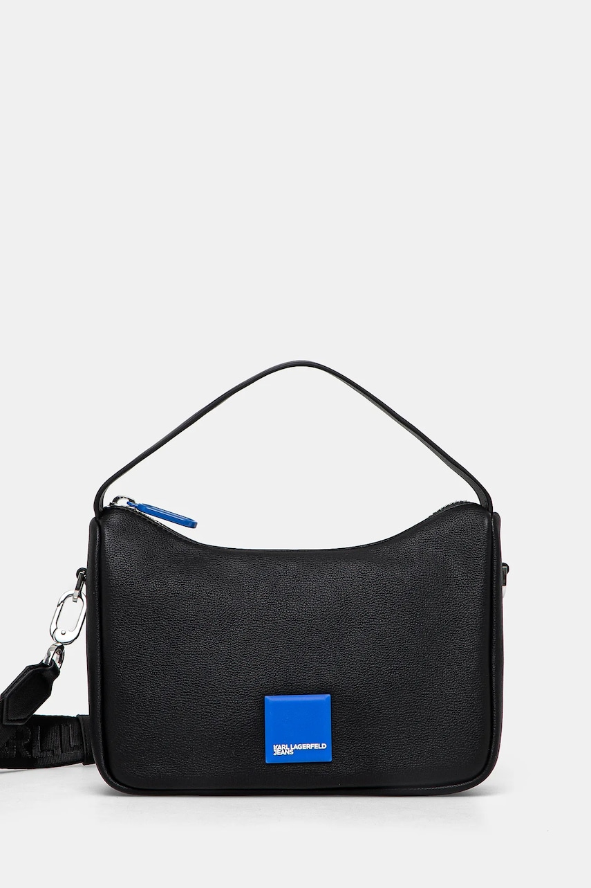 Karl Lagerfeld Jeans geantă culoarea negru, A1W30265 Karl Lagerfeld Jeans geantă culoarea negru, A1W30265