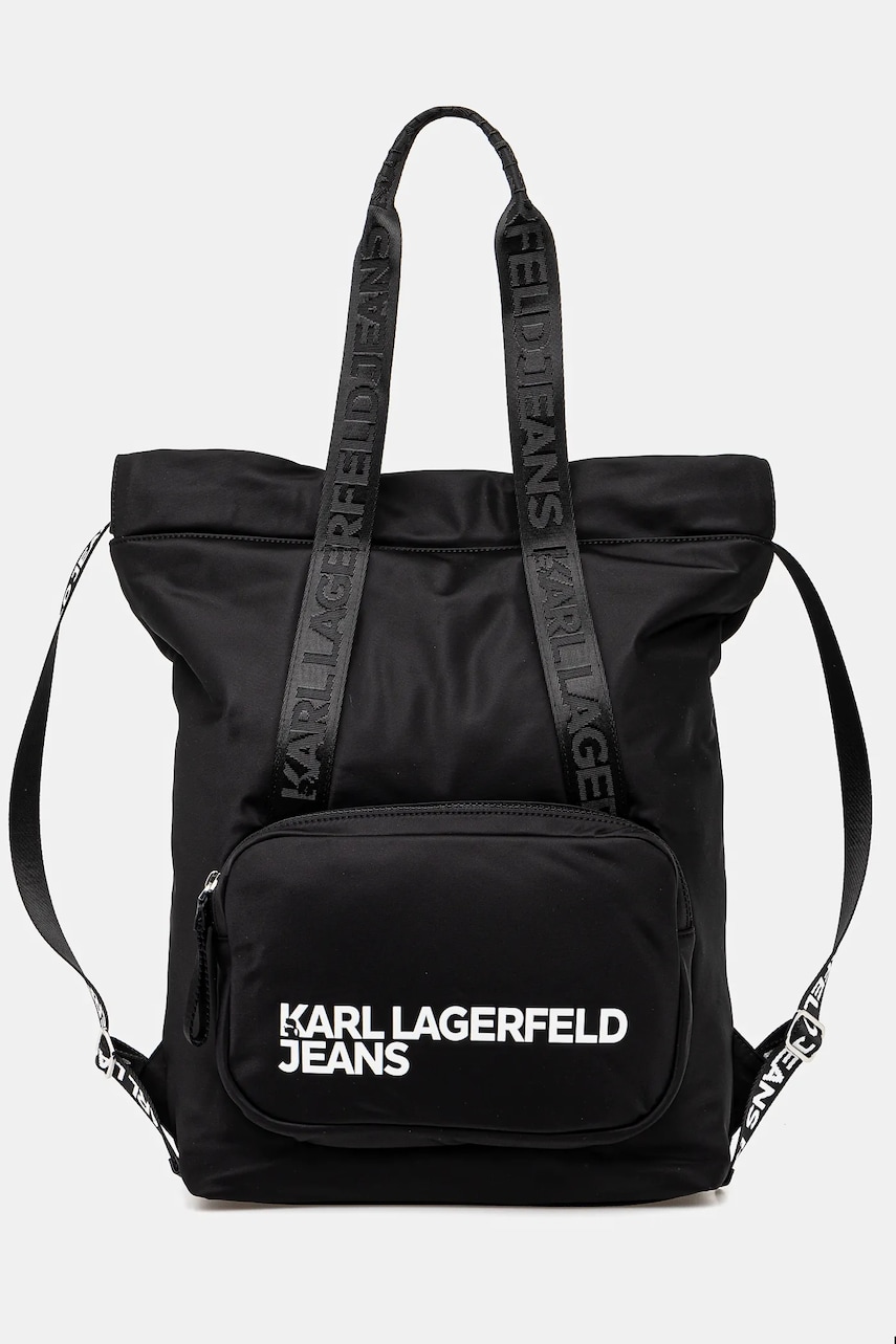 Karl Lagerfeld Jeans poseta culoarea negru, A1W30234 Karl Lagerfeld Jeans poseta culoarea negru, A1W30234