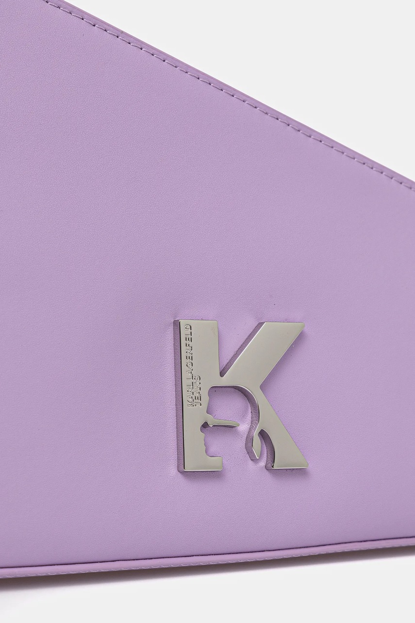 Δερμάτινη τσάντα Karl Lagerfeld Jeans χρώμα: μαύρο, A1W30334 φωτογραφία