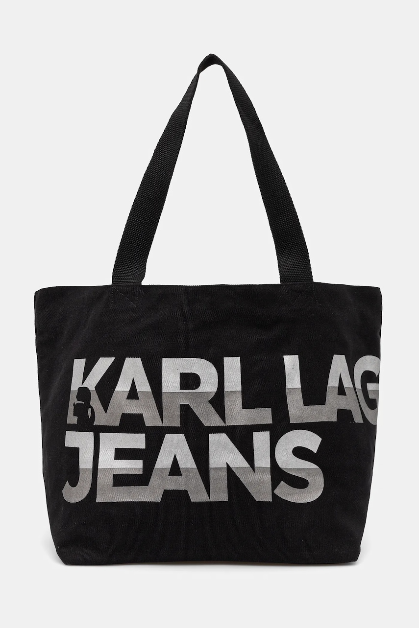 Karl Lagerfeld Jeans poseta culoarea negru, A1W50055 Karl Lagerfeld Jeans poseta culoarea negru, A1W50055