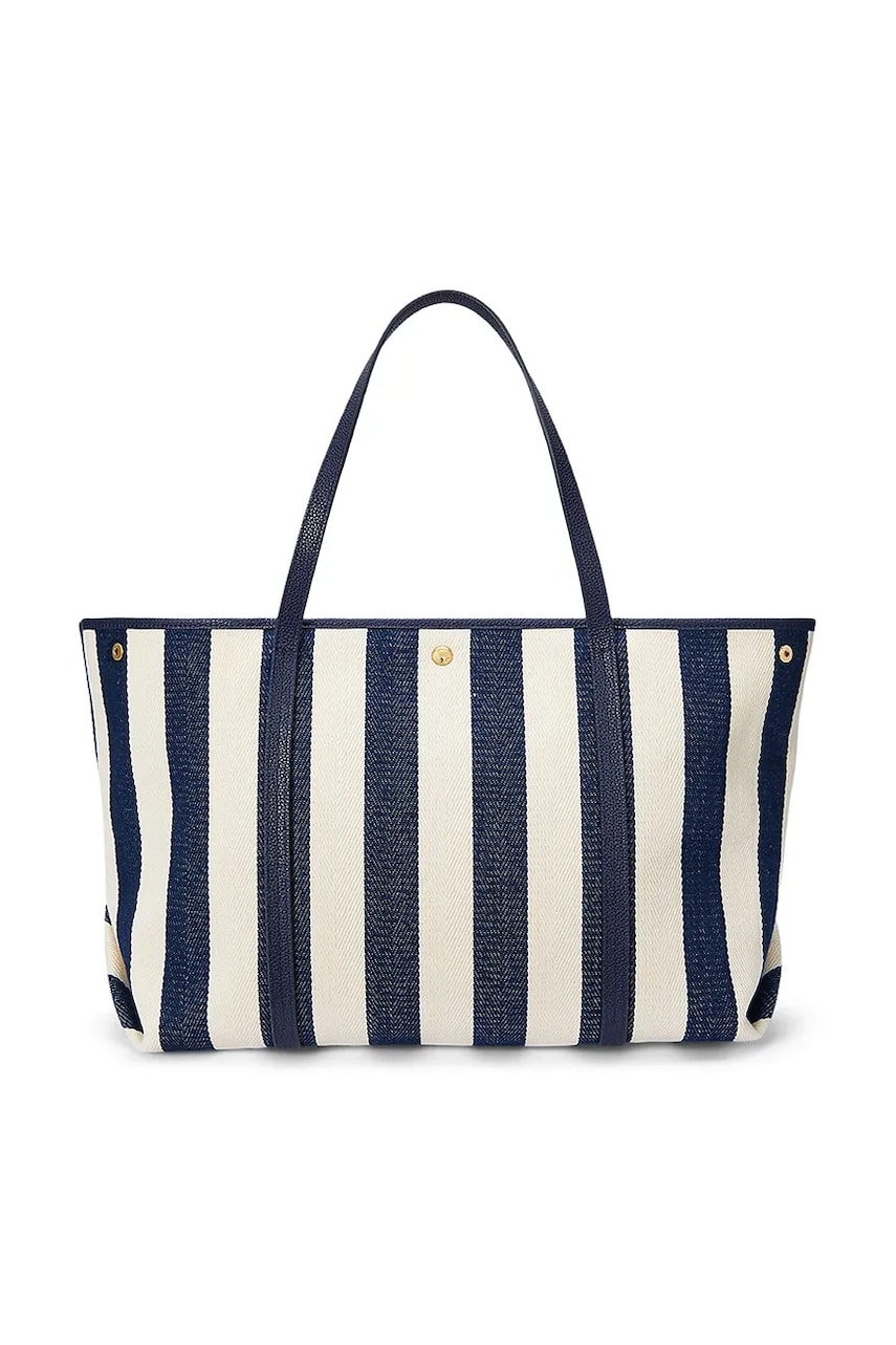 Хлопковая сумка Lauren Ralph Lauren цвет синий 431956937 Хлопковая сумка Lauren Ralph Lauren цвет синий 431956937