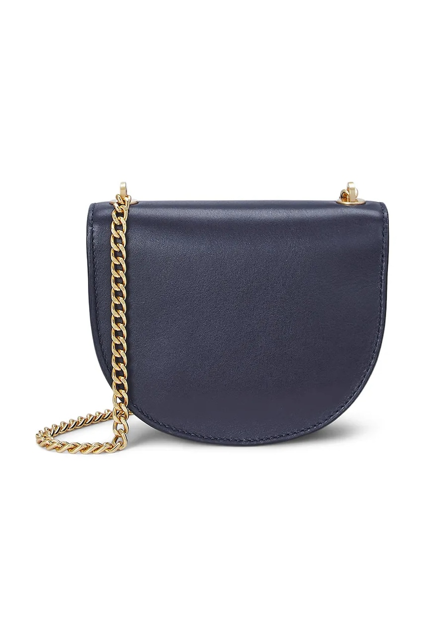 Кожаная сумочка Lauren Ralph Lauren цвет синий 431958978 Кожаная сумочка Lauren Ralph Lauren цвет синий 431958978