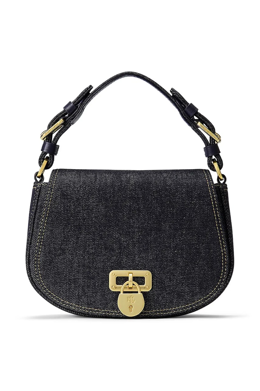 Levně Kabelka Lauren Ralph Lauren modrá barva, 431959010