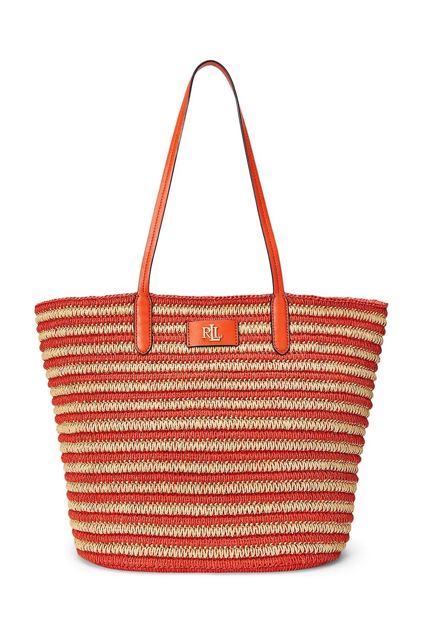Levně Kabelka Lauren Ralph Lauren oranžová barva, 431959019