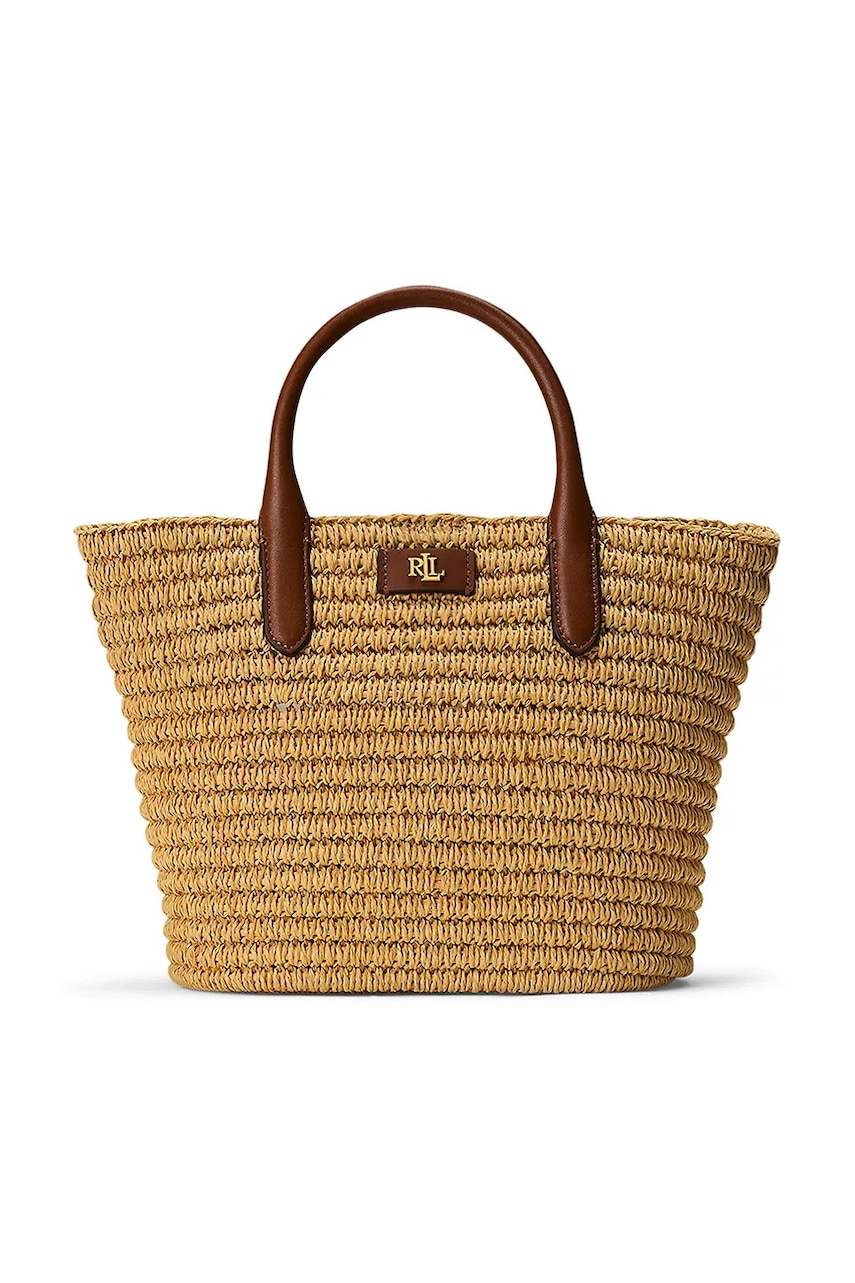 Levně Kabelka Lauren Ralph Lauren béžová barva, 431962120