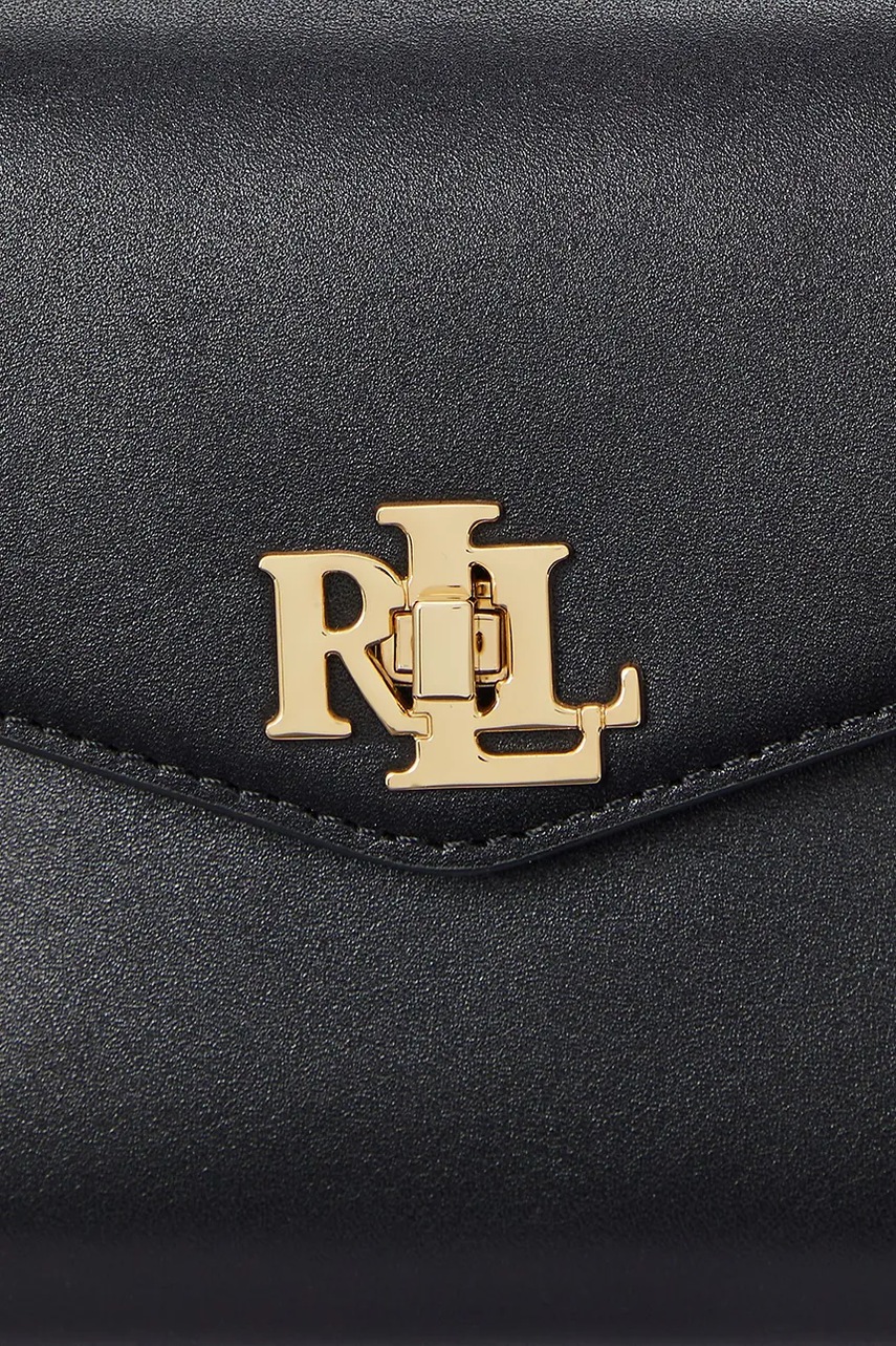 Шкіряна сумочка Lauren Ralph Lauren колір чорний 431968761 