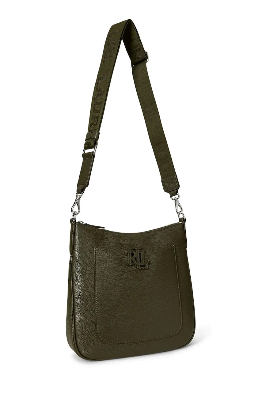 Кожаная сумочка Lauren Ralph Lauren цвет чёрный 431970152 Кожаная сумочка Lauren Ralph Lauren цвет чёрный 431970152