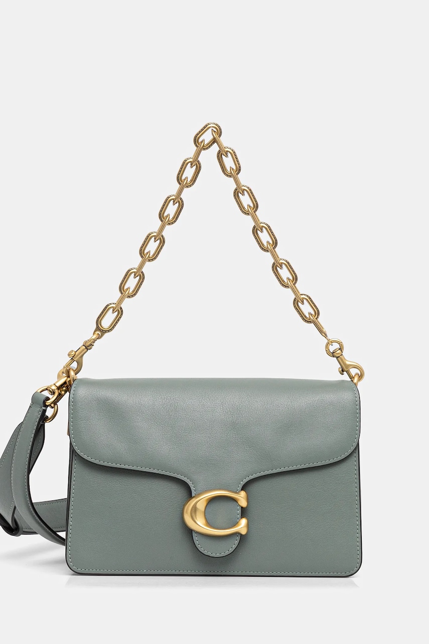 Coach geantă de piele TABBY culoarea verde, CY919 Coach geantă de piele TABBY culoarea verde, CY919