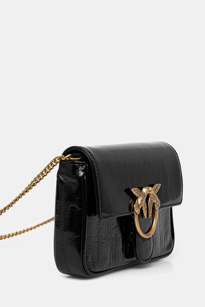 Кожаная сумочка Pinko цвет чёрный 100061 A1VE