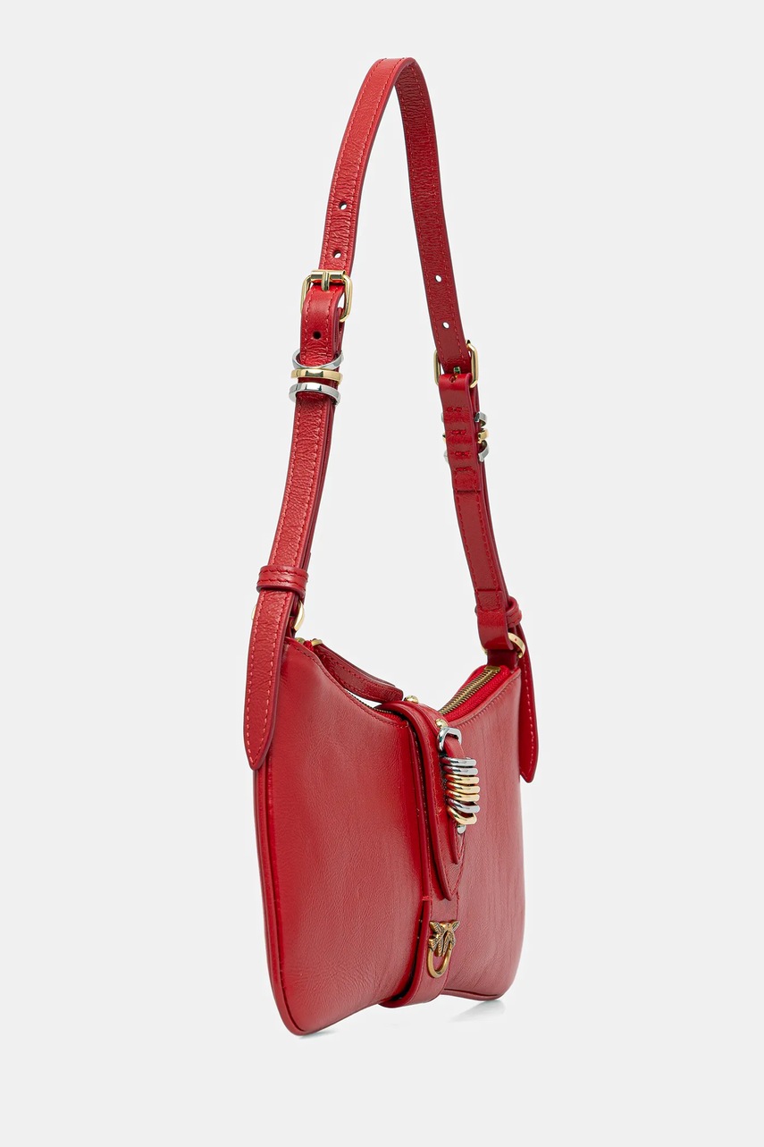 Кожаная сумочка Pinko цвет красный 103512 A29V