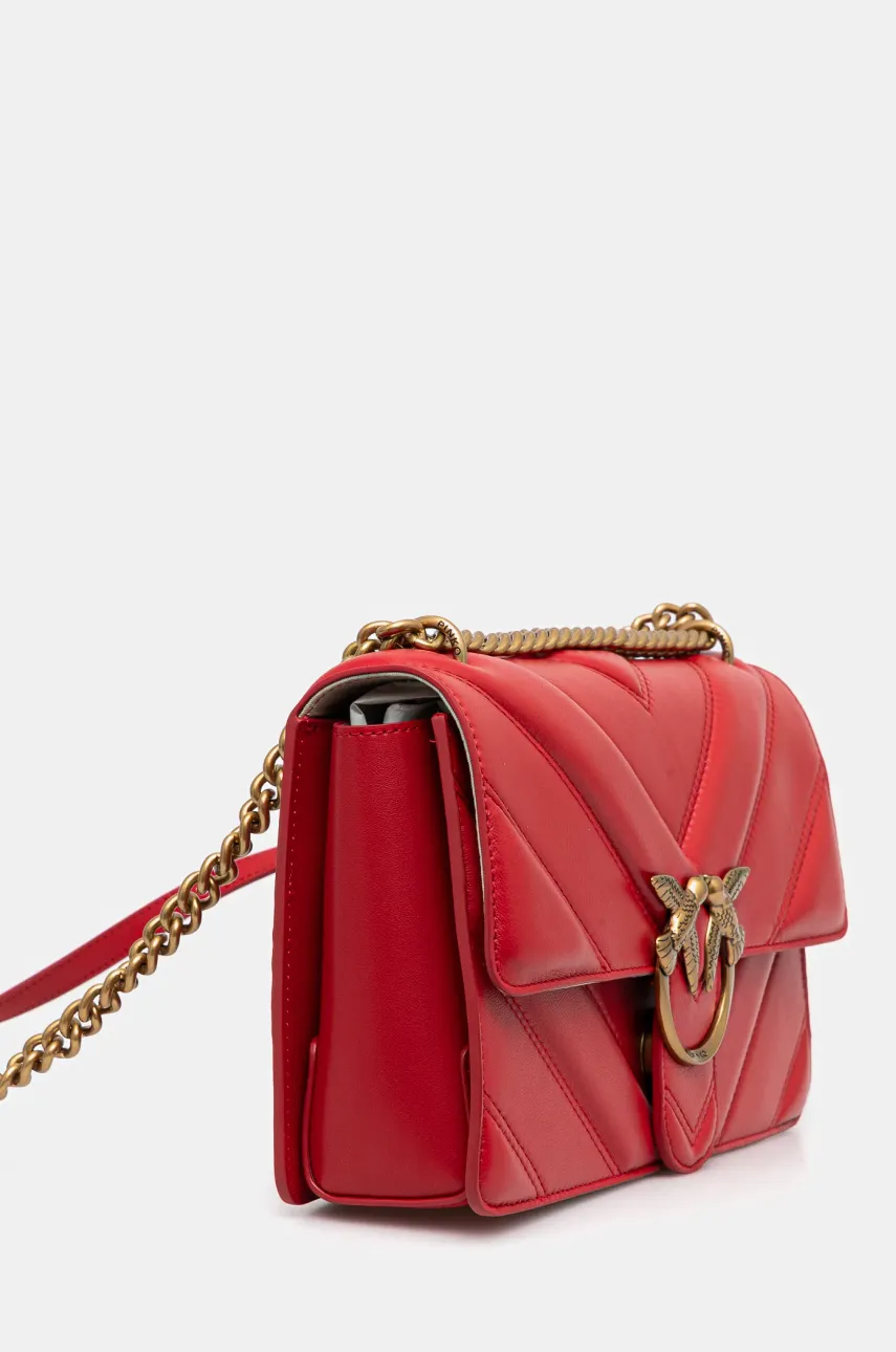 Кожаная сумочка Pinko цвет красный 104549 A26Z Кожаная сумочка Pinko цвет красный 104549 A26Z