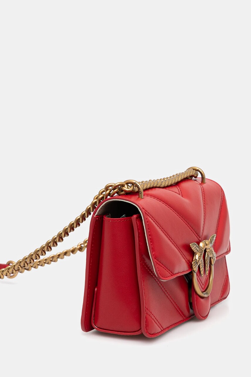 Кожаная сумочка Pinko цвет красный 104550 A26Z Кожаная сумочка Pinko цвет красный 104550 A26Z