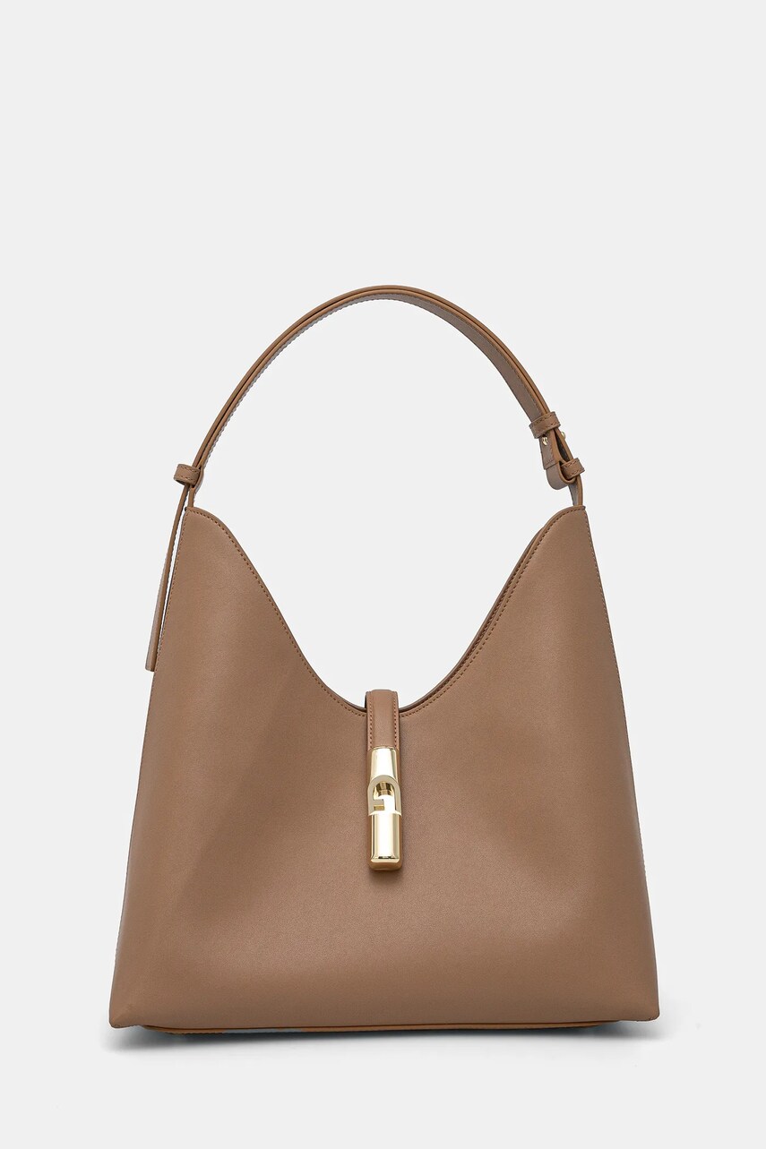 Furla poseta de piele culoarea bej, WB01499 BX3104 YU500