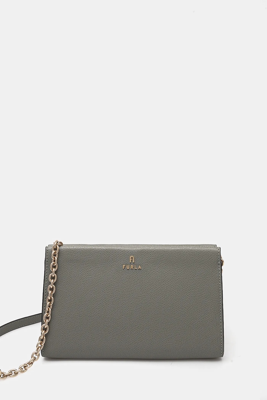 Furla poseta de piele culoarea verde, WE00528 ARE000 AG700