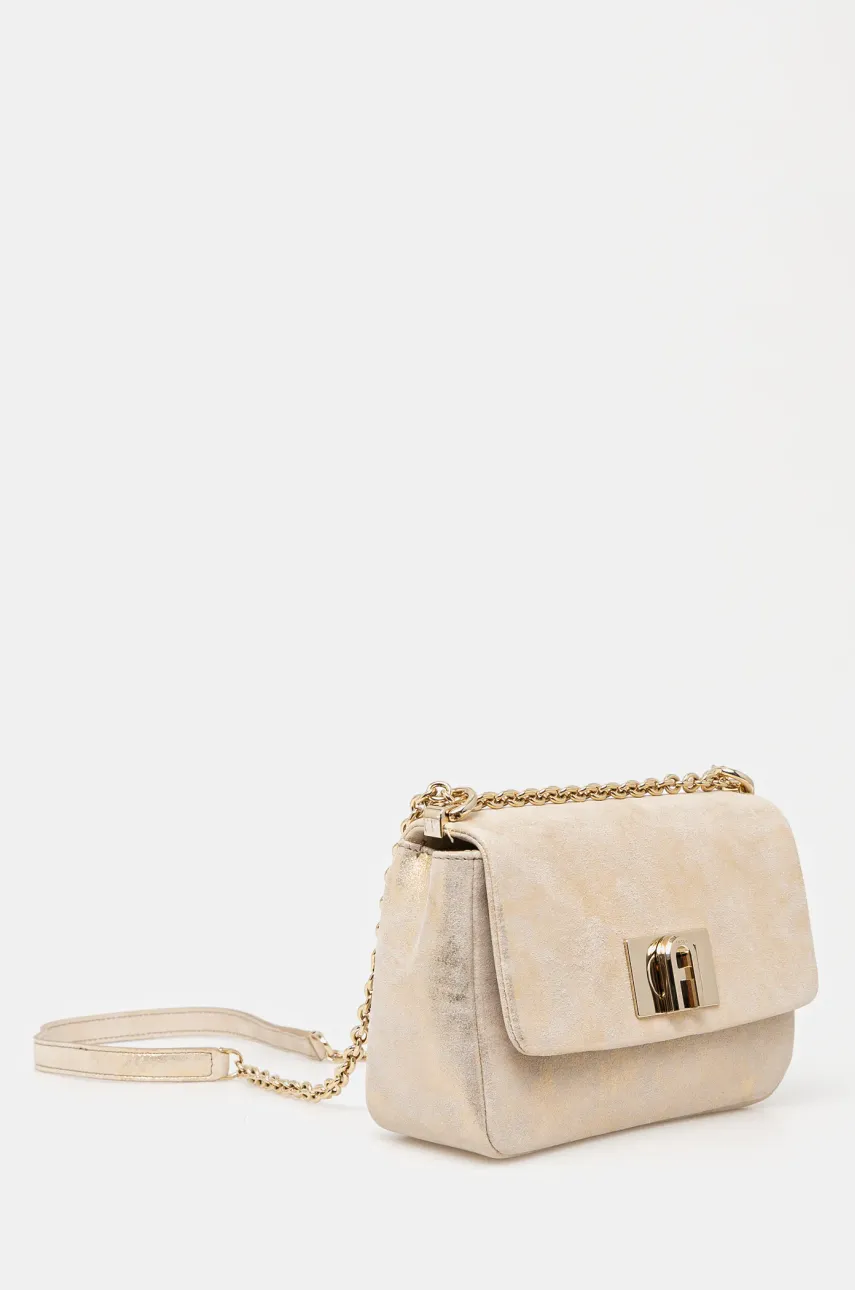 Замшевая сумочка Furla цвет бежевый BAFKACO BX3355 CGD00 Замшевая сумочка Furla цвет бежевый BAFKACO BX3355 CGD00