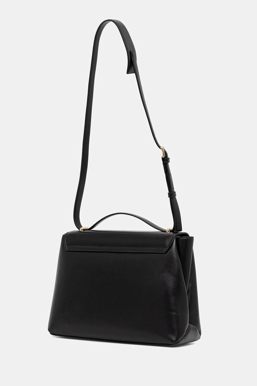 Δερμάτινη τσάντα Furla χρώμα: μαύρο, WB01516 BX3227 O6000 φωτογραφία