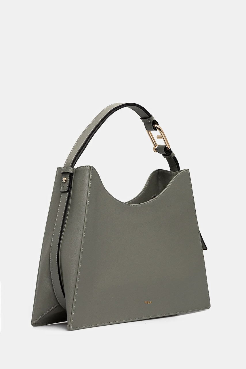 Кожаная сумочка Furla цвет зелёный WB01246 BX2045 AG700 Кожаная сумочка Furla цвет зелёный WB01246 BX2045 AG700