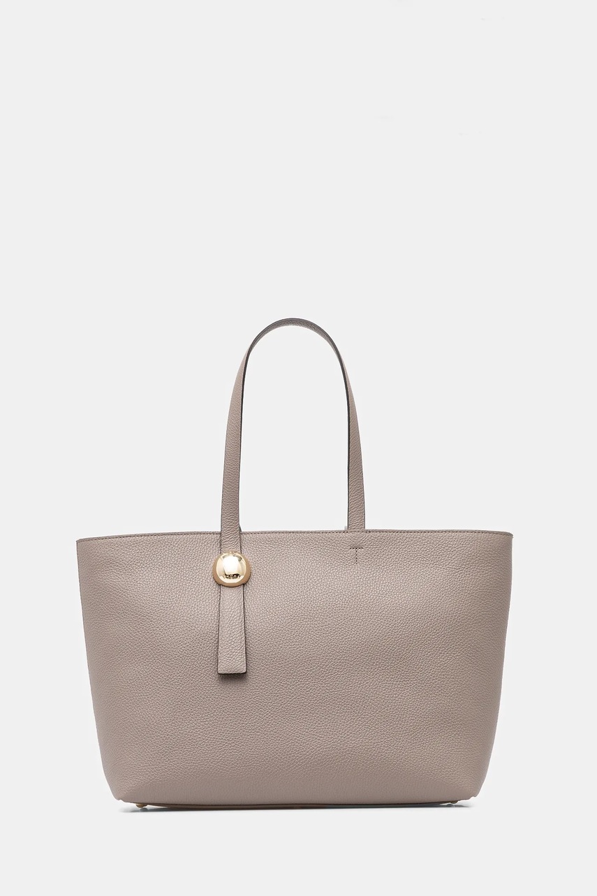 Furla poseta de piele culoarea gri, WB01353 HSF000 2572S