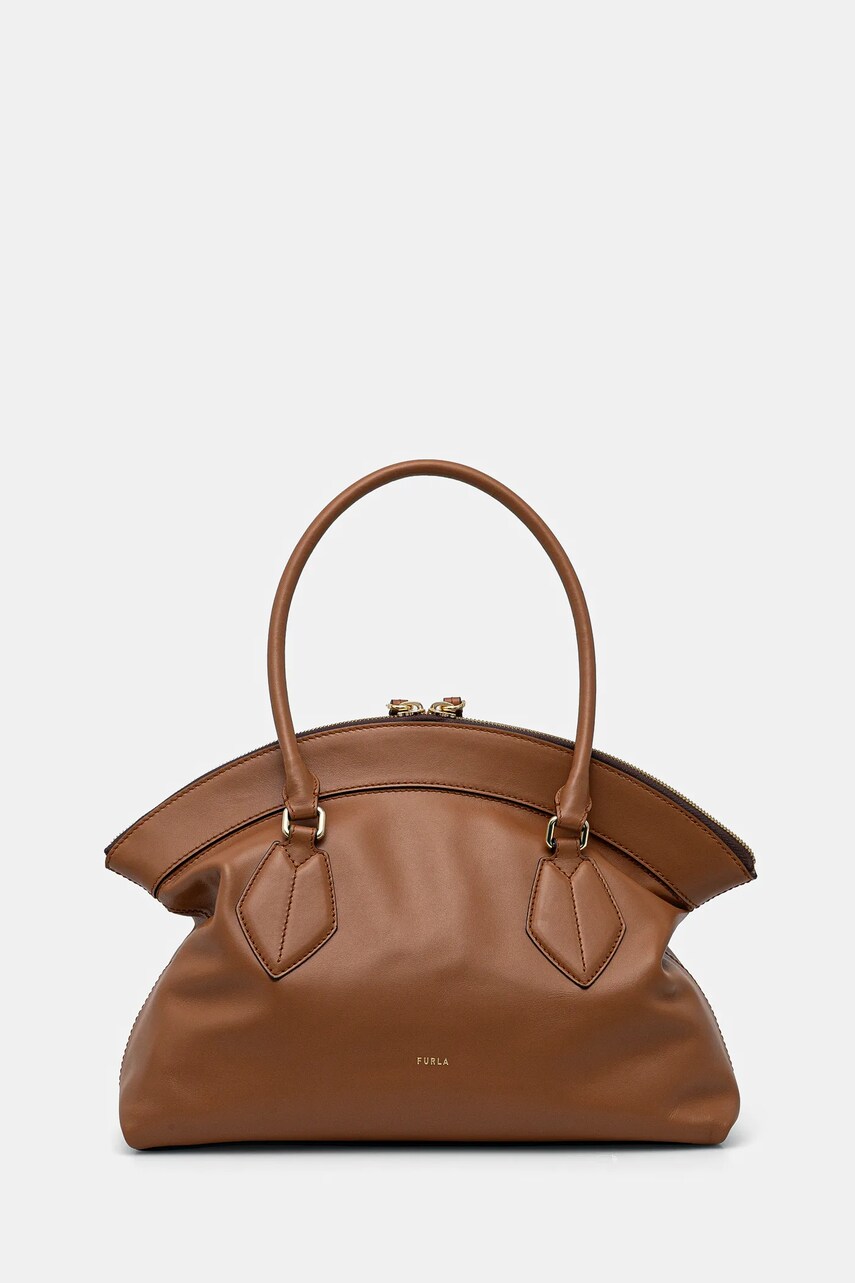 Furla poseta de piele culoarea maro, WB01464 BX3346 RY000