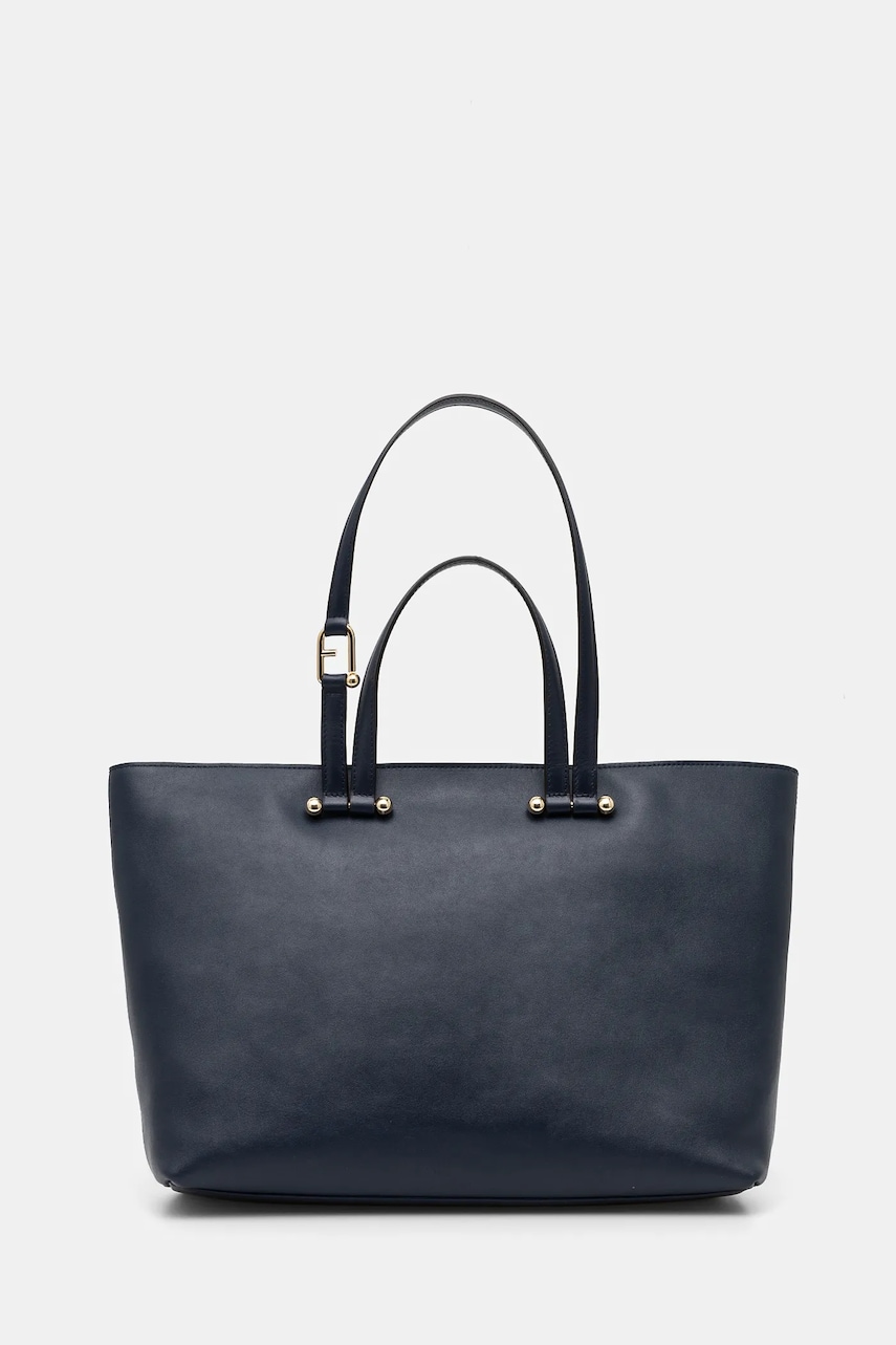 Levně Kožená kabelka Furla tmavomodrá barva, WB01453 BX3169 3923S