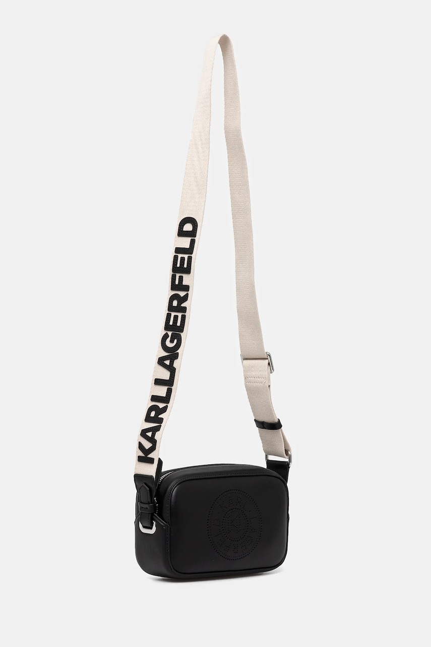 Кожаная сумочка Karl Lagerfeld цвет чёрный A1W30024 Кожаная сумочка Karl Lagerfeld цвет чёрный A1W30024