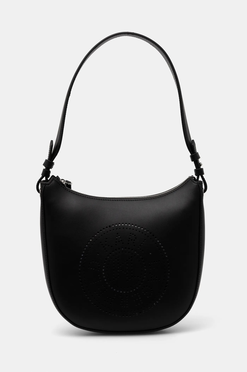 Karl Lagerfeld poseta de piele culoarea negru, A1W30026 Karl Lagerfeld poseta de piele culoarea negru, A1W30026