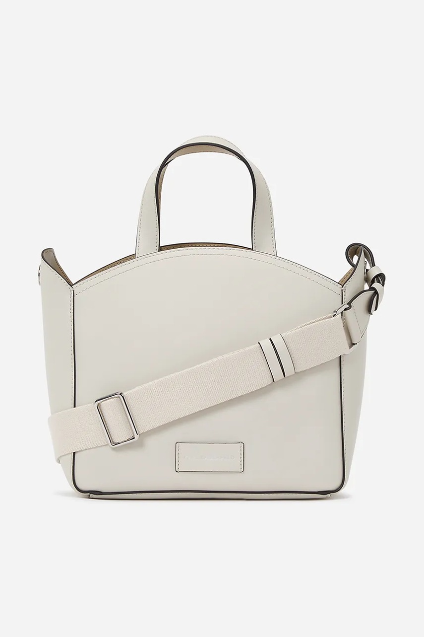 Кожаная сумочка Karl Lagerfeld цвет белый A1W30058 Кожаная сумочка Karl Lagerfeld цвет белый A1W30058