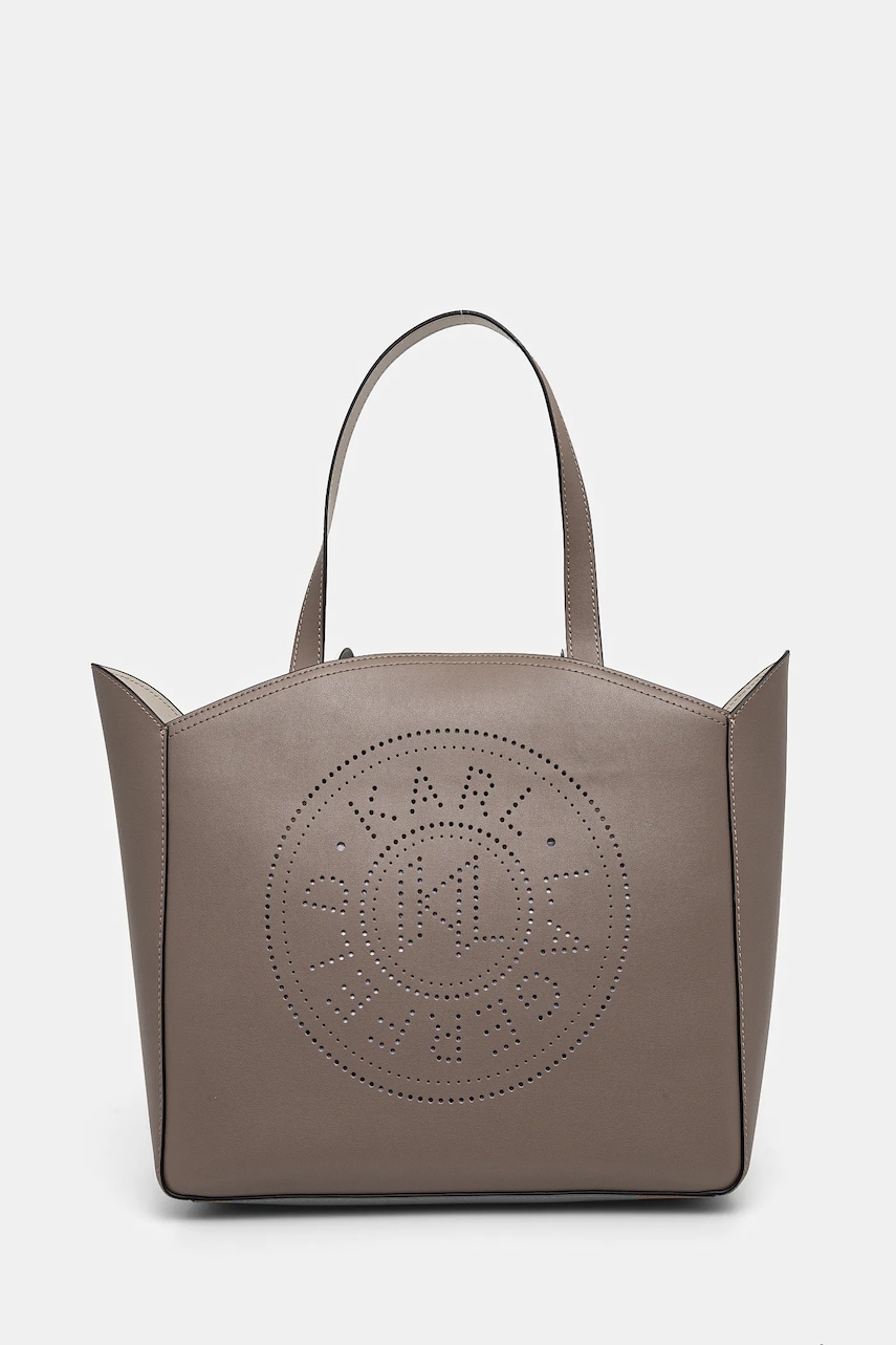 Karl Lagerfeld poseta de piele culoarea bej, A1W30060 Karl Lagerfeld poseta de piele culoarea bej, A1W30060