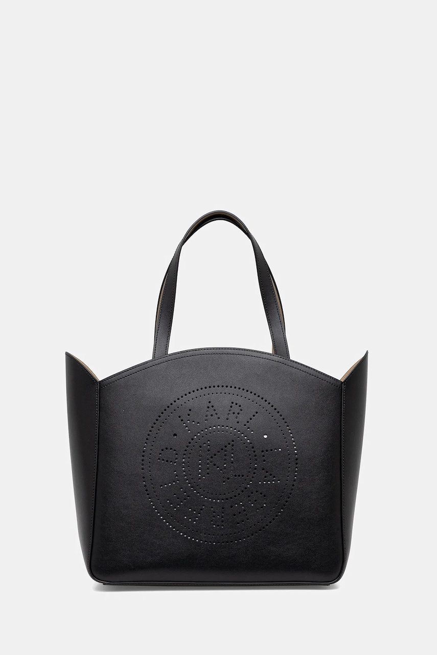 Karl Lagerfeld poseta de piele culoarea negru, A1W30060 Karl Lagerfeld poseta de piele culoarea negru, A1W30060