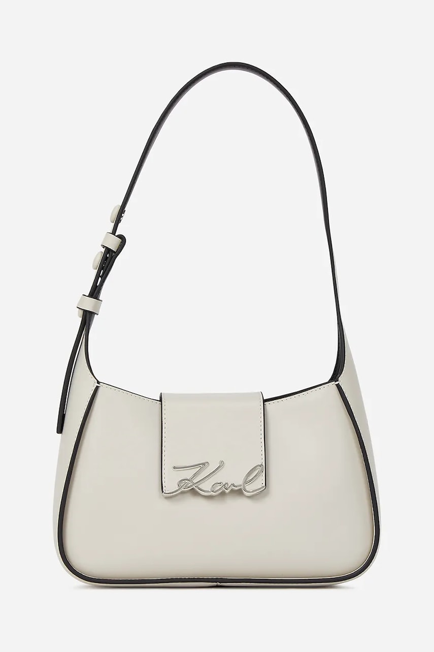 Karl Lagerfeld poseta de piele culoarea alb, A1W30149