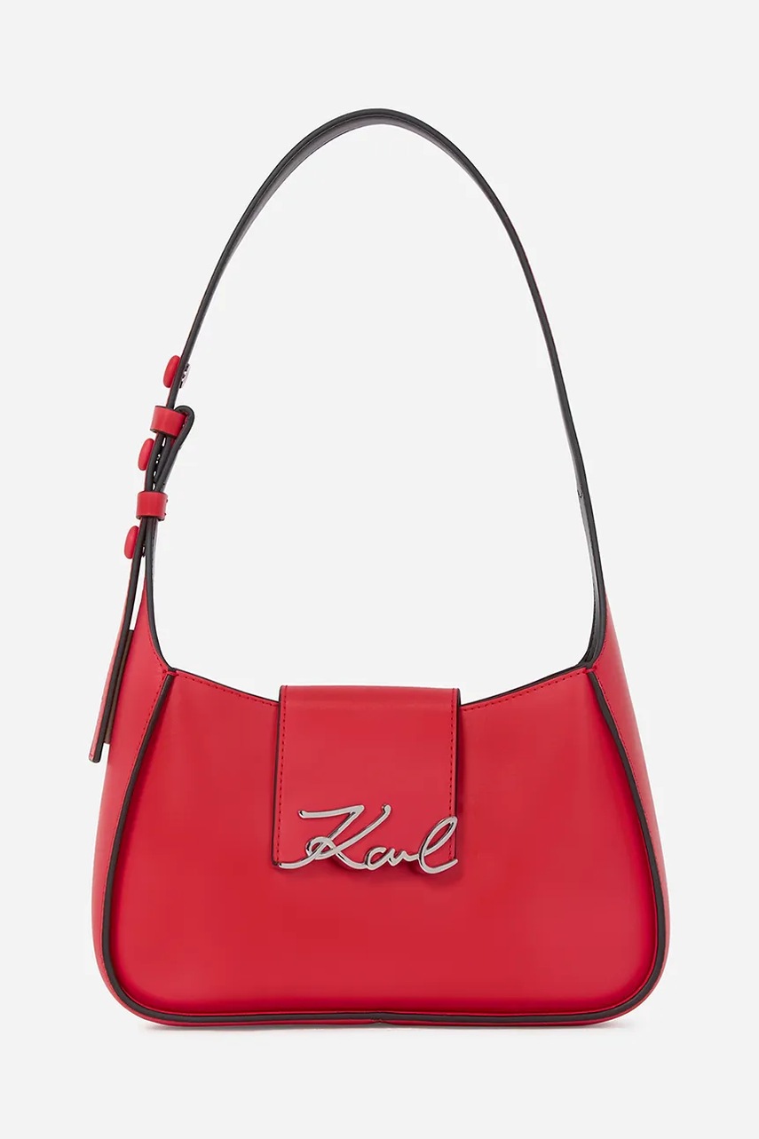 Karl Lagerfeld poseta de piele culoarea rosu, A1W30149