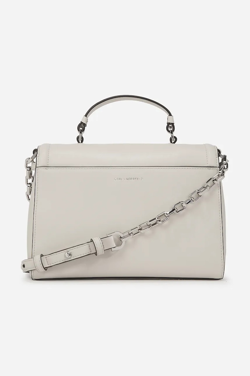Кожаная сумочка Karl Lagerfeld цвет белый A1W30170 Кожаная сумочка Karl Lagerfeld цвет белый A1W30170