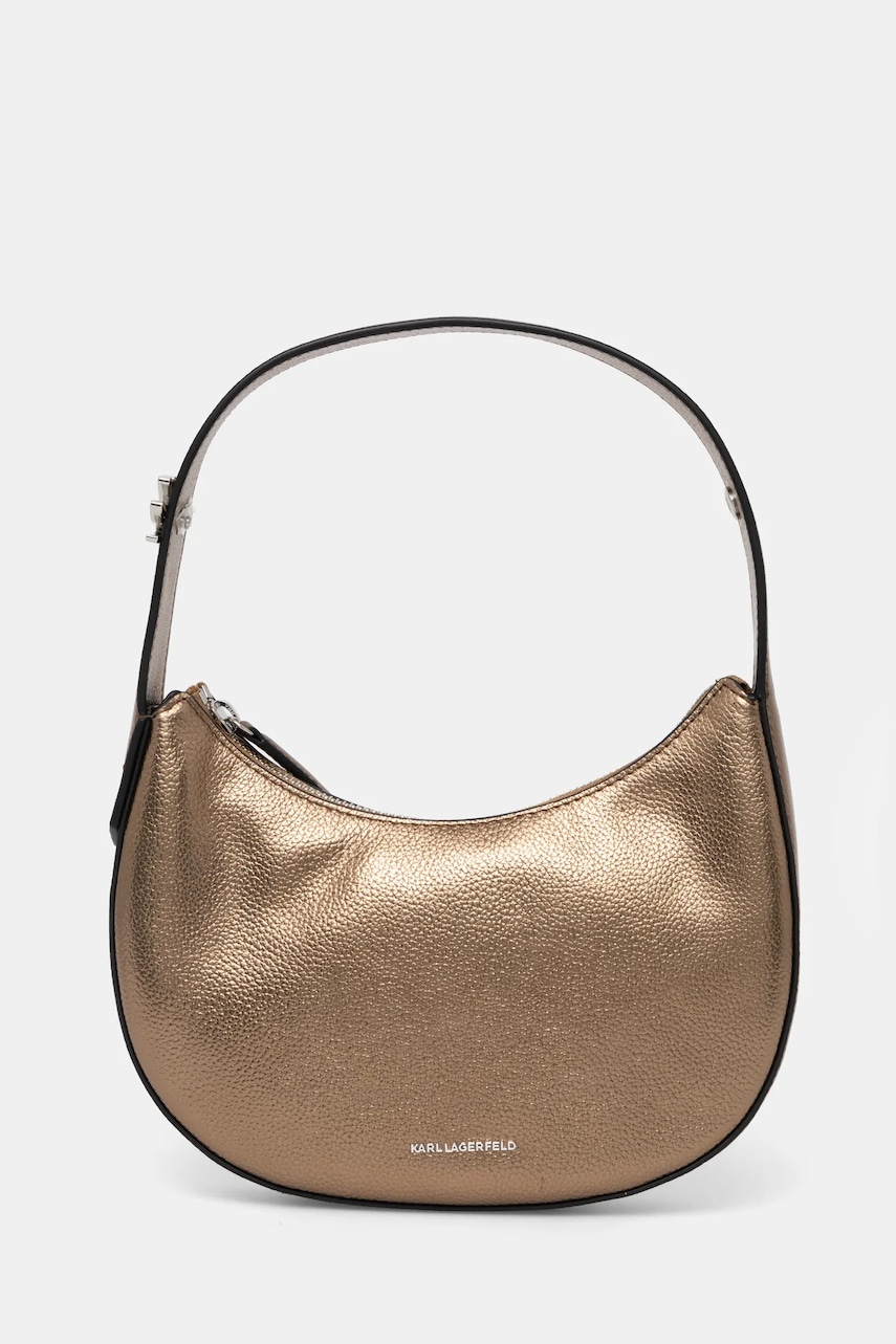 Karl Lagerfeld poseta de piele culoarea auriu, A1W30222