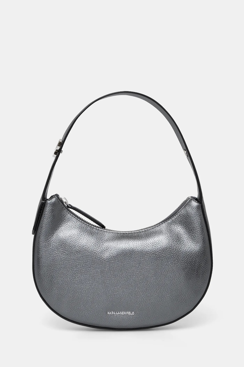 Karl Lagerfeld poseta de piele culoarea gri, A1W30222