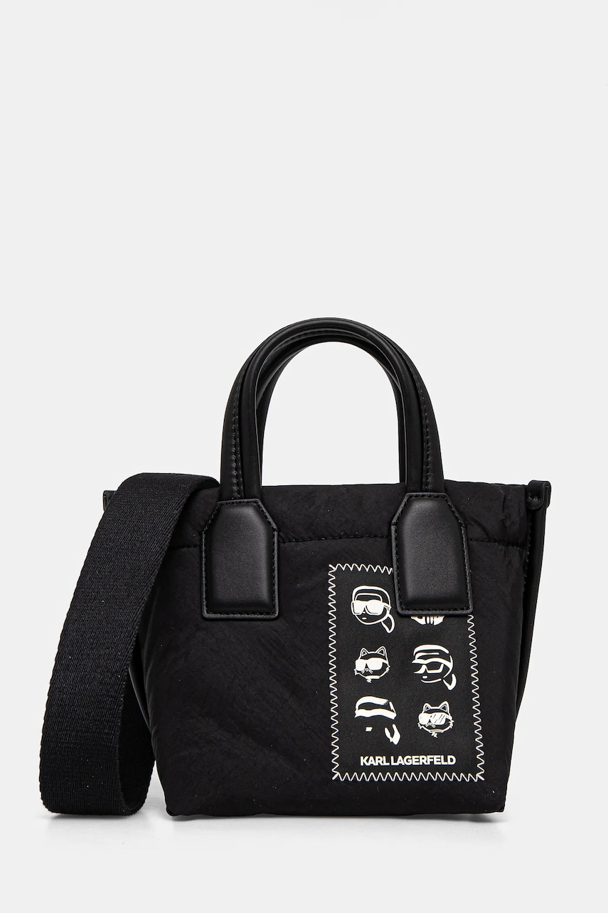 Karl Lagerfeld poseta culoarea negru, A1W30229 Karl Lagerfeld poseta culoarea negru, A1W30229