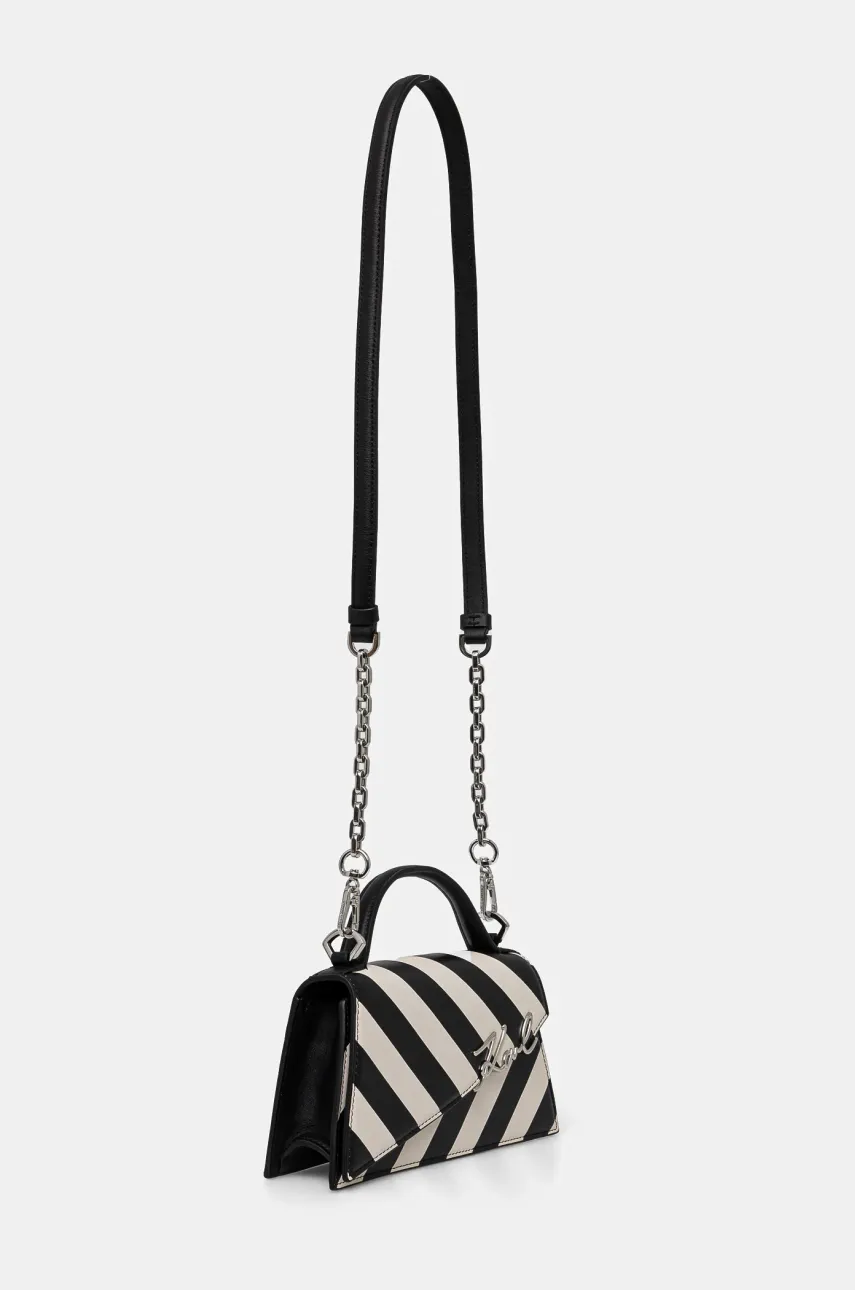 Кожаная сумочка Karl Lagerfeld цвет бежевый A1W30392 Кожаная сумочка Karl Lagerfeld цвет бежевый A1W30392