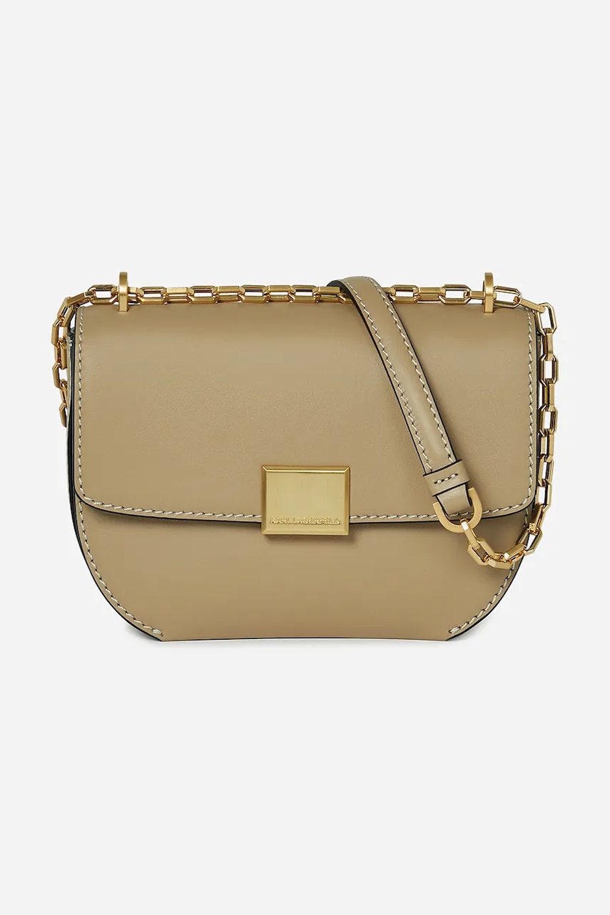 Karl Lagerfeld poseta de piele culoarea bej, A1W30445